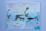 Caribou Crossing - Watercolor Fine Art Print