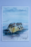 Whalers - Watercolor Fine Art Print