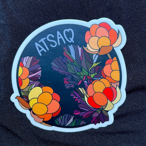 Atsaq Sticker - (Salmonberry-Yupik)