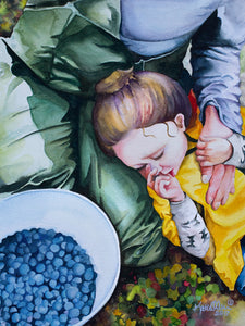 Berry Tired - Watercolor Fine Art Print